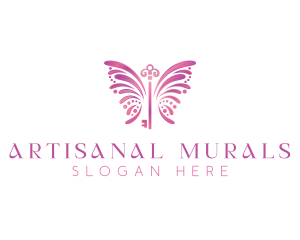 Chic Butterfly Key logo design