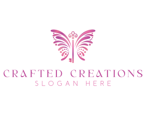 Chic Butterfly Key logo design