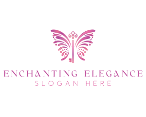 Chic Butterfly Key logo design