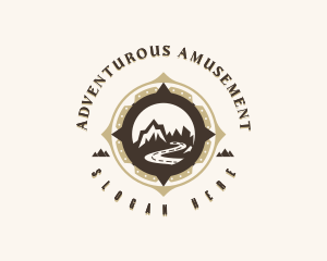 Mountain Camping Adventure logo design