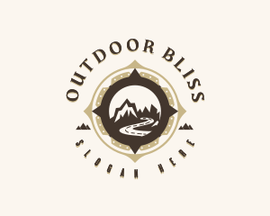 Mountain Camping Adventure logo design