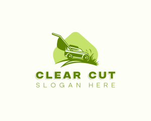 Grass Lawn Mower logo design