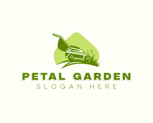 Grass Lawn Mower logo design