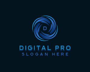 AI Digital Technology logo design