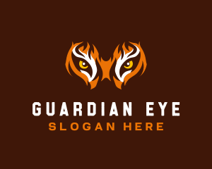 Tiger Eyes Feline logo design