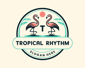 Bird Flamingo Tropical logo