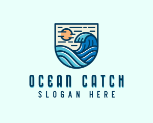 Tide Ocean Waves logo design