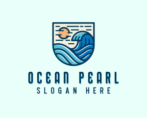 Tide Ocean Waves logo design