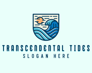 Tide Ocean Waves logo design