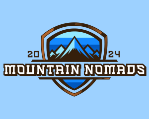 Outdoor Mountain Peak logo design