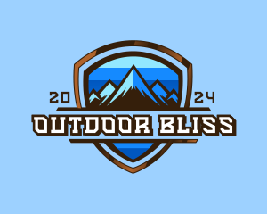 Outdoor Mountain Peak logo design