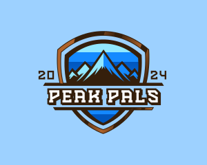 Outdoor Mountain Peak logo design