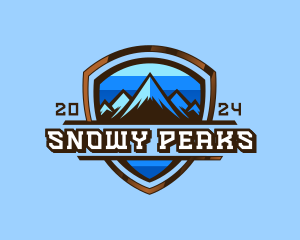 Outdoor Mountain Peak logo design