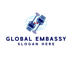 Global Radio Communication logo design