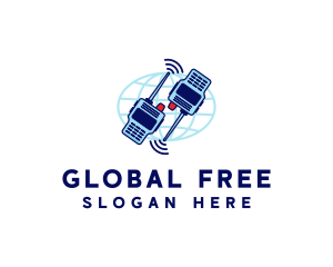 Global Radio Communication logo design