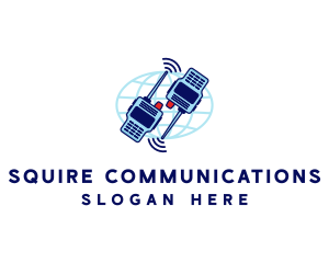 Global Radio Communication logo design