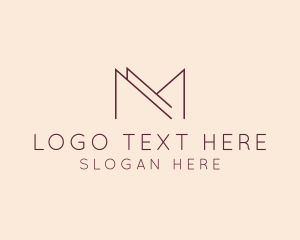 Modern Luxury Letter M logo