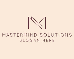 Modern Luxury Letter M logo design