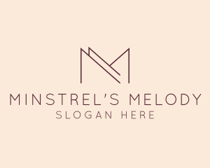 Modern Luxury Letter M logo design