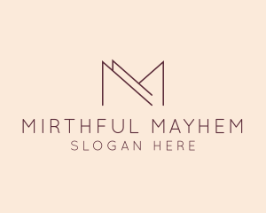 Modern Luxury Letter M logo design