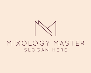 Modern Luxury Letter M logo design