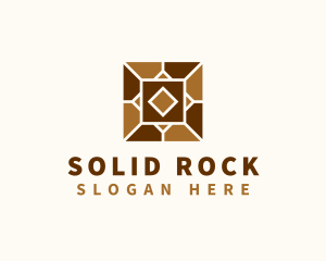 Geometric Tile Flooring logo design