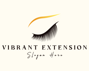 Feminine Eyelash Eyebrow logo design