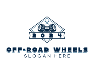 Tire Wheels Garage logo design