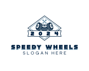 Tire Wheels Garage logo design