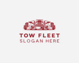 Trailer Truck Fleet logo design