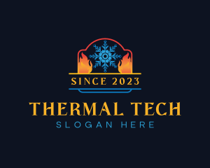 Cooling Thermal Heating logo design