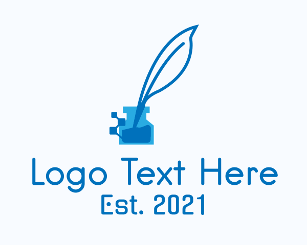 Writing logo example 1