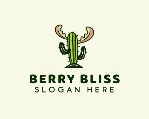 Cactus Moose Antler logo design