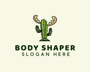 Cactus Moose Antler logo design