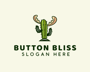 Cactus Moose Antler logo design