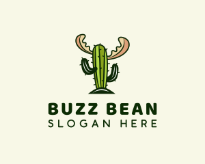 Cactus Moose Antler logo design