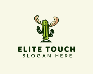 Cactus Moose Antler logo design