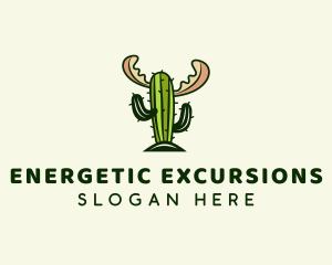 Cactus Moose Antler logo design