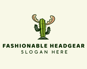 Cactus Moose Antler logo design