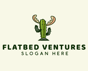 Cactus Moose Antler logo design