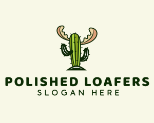 Cactus Moose Antler logo design