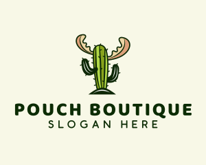 Cactus Moose Antler logo design