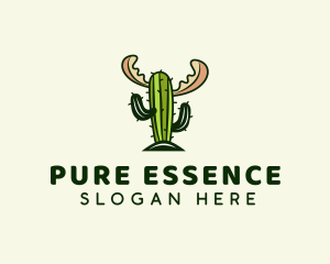 Cactus Moose Antler logo design