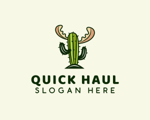 Cactus Moose Antler logo design