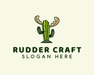 Cactus Moose Antler logo design