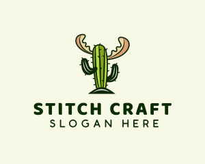 Cactus Moose Antler logo design