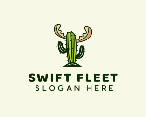 Cactus Moose Antler logo design