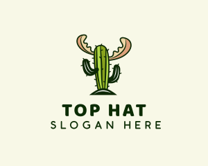 Cactus Moose Antler logo design