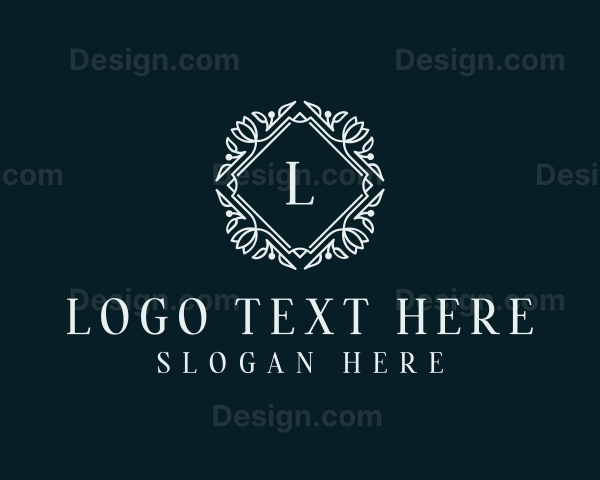 Organic Ornamental Wreath Logo