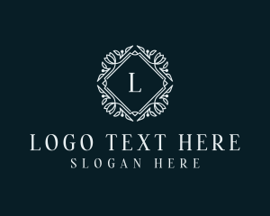 Organic Ornamental Wreath  Logo